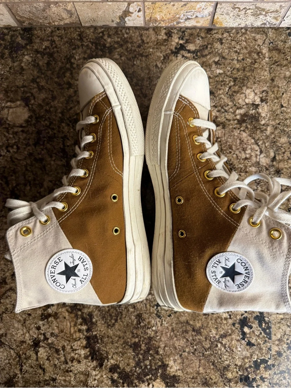 Converse Chuck 70 High Top Stitched Canvas Mens Size 10 Women’s Size 12 Two Tone